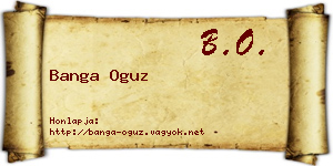 Banga Oguz névjegykártya